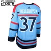 Winnipeg Jets Dresy Connor Hellebuyck Anniversary Adidas 2023-24 Modrý Authentic - Dětské